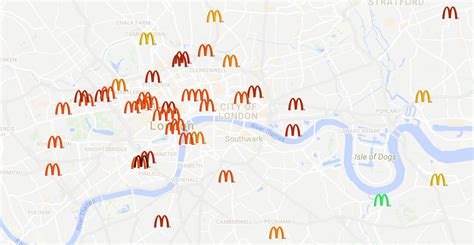 mc donalda|mcdonald's in london map.